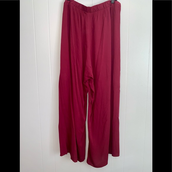 Jolt Kimono & Living Doll Split Pants Wine Size 3X - Picture 8 of 16